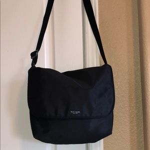 Kate spade vintage black nylon messenger bag